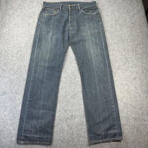 Levis 501 Jeans Mens 34x30 Blue Medium Wash Straight Leg Denim